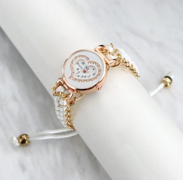 Girl Stainless Steel Bracelet Stylish Watch (without Box)