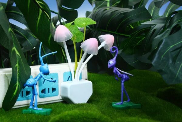 Mushroom Night Light Dusk To Dawn Sensor Led Night Lights Flower Lamp