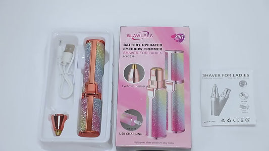 2 In 1 Electric Eyebrow Trimmer And Shaver